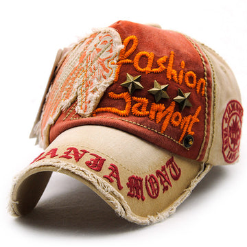 Fashion do old letters patch willow nail casual baseball cap
